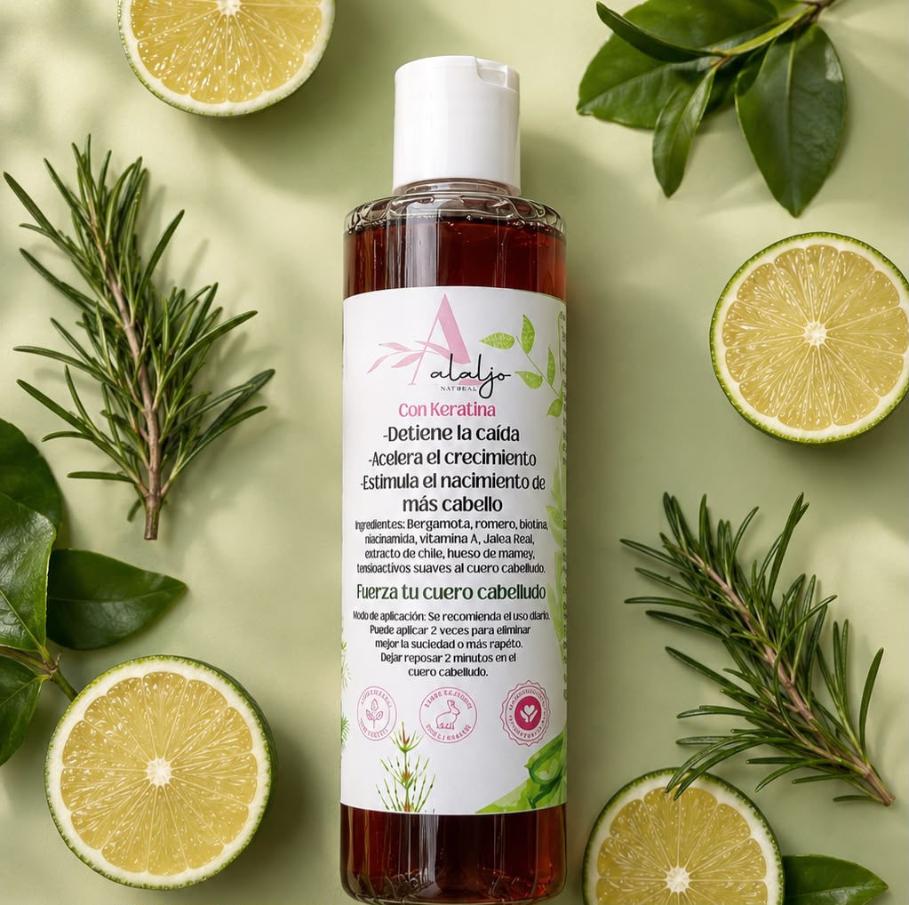Shampoo de Bergamota Anticaída (Alaljo)